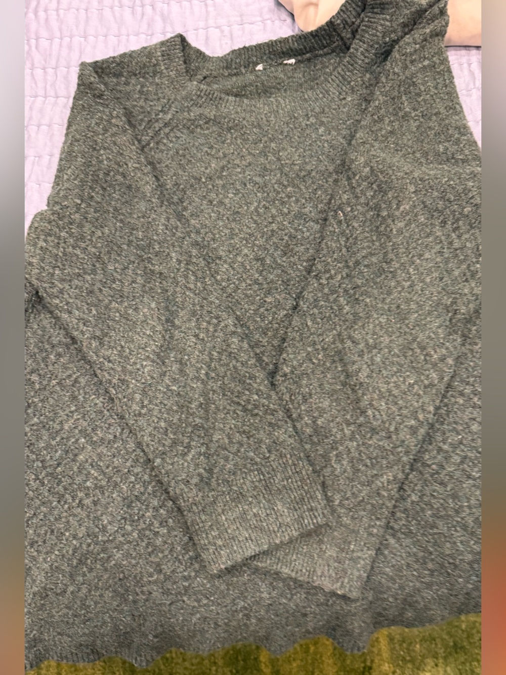 Women’s LOFT ((itchy tag removed) Crewneck Sweater in Dark Heather Gray